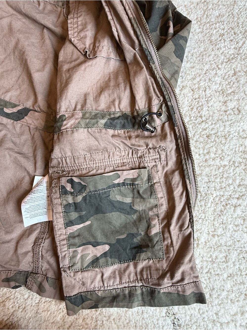 Carhartt Camo Hooded Field Jacket Size M 8/10 - Picture 5 of 8